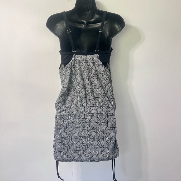 Athleta Tankini Laguna Side Scrunch Swimsuit Dress Underwire Cups 34B/C - Picture 9 of 12